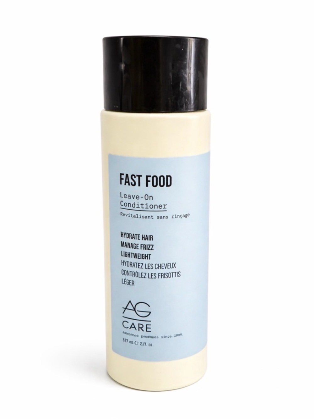 AG Care Fast Food Leave-On Conditioner‎ 8 oz Hydrating Frizz Control Used 2x